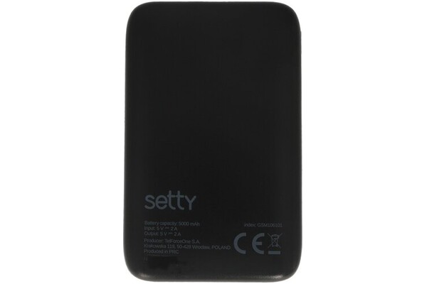 Powerbank Setty MXPB-01 5000mAh 10.0W czarny