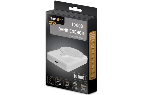 Powerbank Reinston EPB10MAGSF 10000mAh 20.0W biały