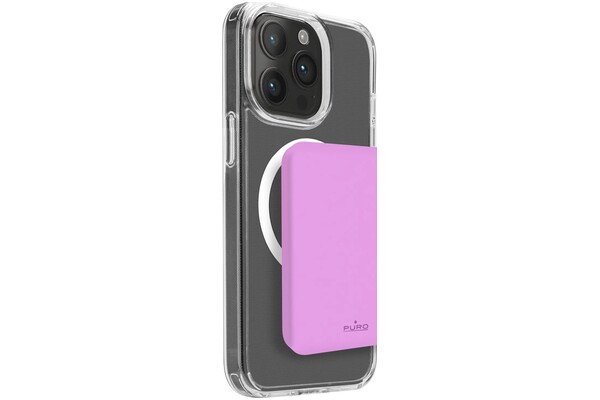 Powerbank PURO Mini PowerMag 4200mAh 15.0W różowy