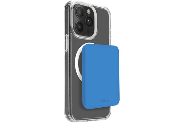Powerbank PURO Mini PowerMag 4200mAh 15.0W niebieski