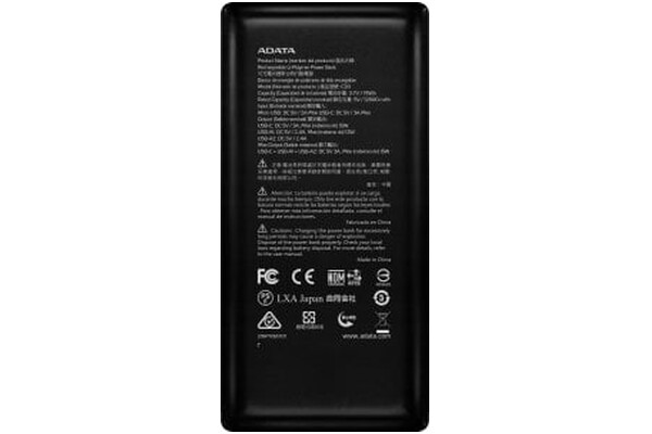 Powerbank Adata C20 20000mAh 15.0W czarny
