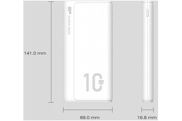 Powerbank Silicon Power QP15 10000mAh 10.0W biały