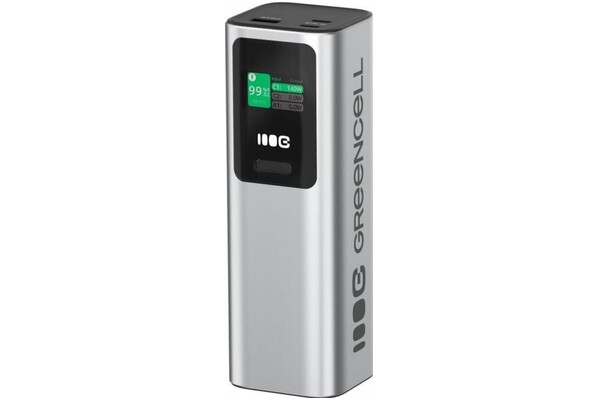 Powerbank Green Cell PowerPlay Ultra 25200mAh 140.0W srebrny