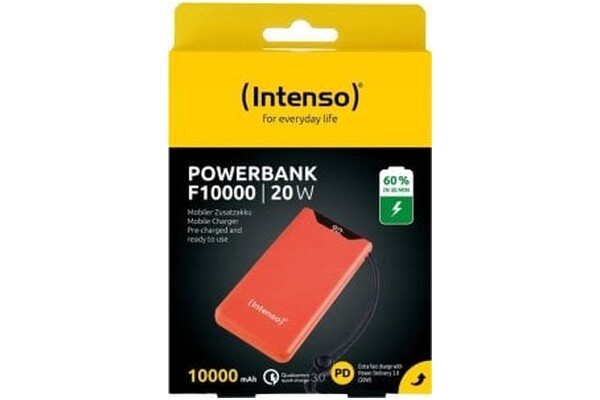 Powerbank INTENSO F10000 10000mAh 20.0W pomarańczowy