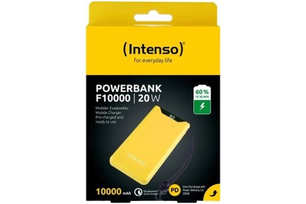 Powerbank INTENSO F10000 10000mAh 20.0W żółty
