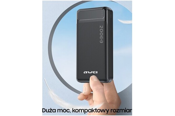 Powerbank Awei P6K 20000mAh czarny