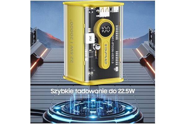 Powerbank Awei P180K 20000mAh 22.5W czarny
