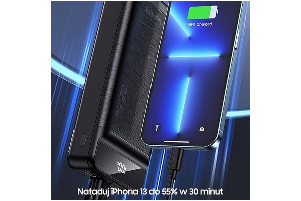 Powerbank Awei P141K 40000mAh 22.5W czarny