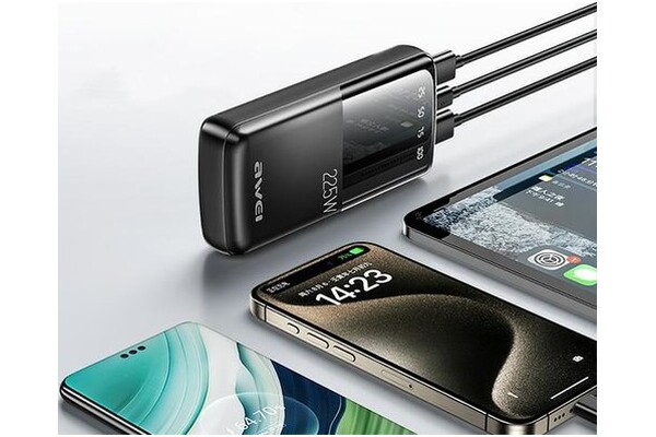 Powerbank Awei P13K 20000mAh 22.5W czarny