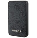 Powerbank Guess 4G Leather Metal Logo 5000mAh 15.0W czarny