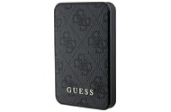 Powerbank Guess 4G Leather Metal Logo 5000mAh 15.0W czarny