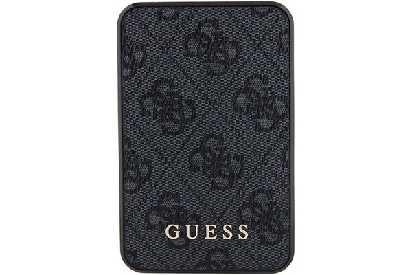 Powerbank Guess 4G Leather Metal Logo 5000mAh 15.0W czarny