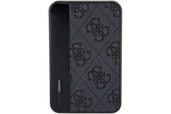 Powerbank Guess 4G Leather Metal Logo 5000mAh 15.0W czarny
