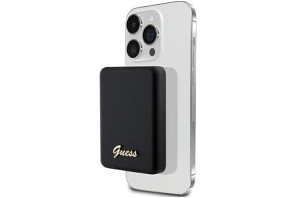 Powerbank Guess Metal Script Logo 5000mAh 15.0W czarny