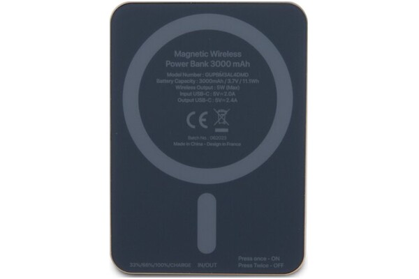 Powerbank Guess 4G Metal Logo 3000mAh 5.0W złoty