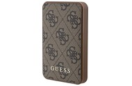 Powerbank Guess 4G Leather Metal Logo 5000mAh 15.0W brązowy