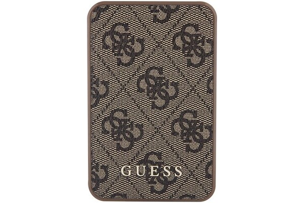 Powerbank Guess 4G Leather Metal Logo 5000mAh 15.0W brązowy