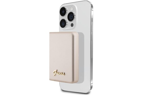 Powerbank Guess Metal Script Logo 5000mAh 15.0W złoty