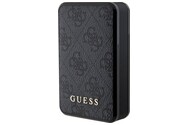 Powerbank Guess 4G Leather Metal Logo 10000mAh 18.0W czarny