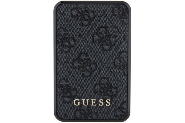 Powerbank Guess 4G Leather Metal Logo 10000mAh 18.0W czarny