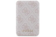 Powerbank Guess 4G Leather Metal Logo 5000mAh 15.0W różowy