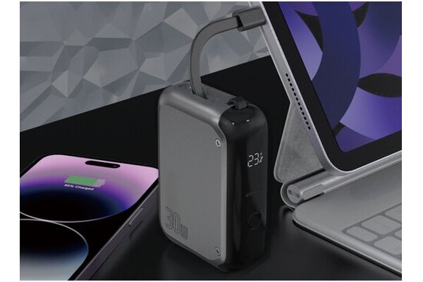 Powerbank 4SMARTS Pocket 10000mAh 30.0W szary