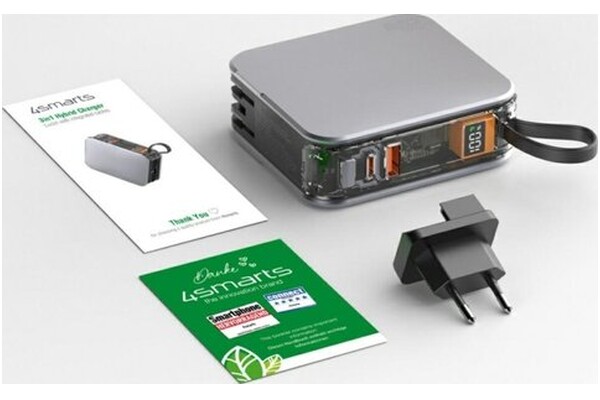Powerbank 4SMARTS Lucid 3in1 10000mAh 20.0W srebrny