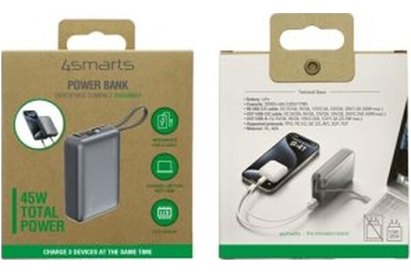 Powerbank 4SMARTS Enterprise 20000mAh 45.0W szary
