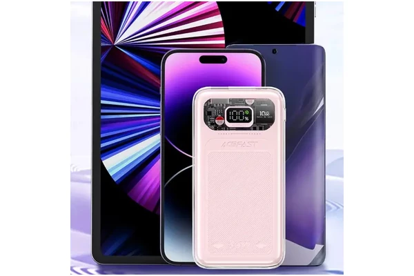 Powerbank Acefast Sparkling 10000mAh 30.0W różowy