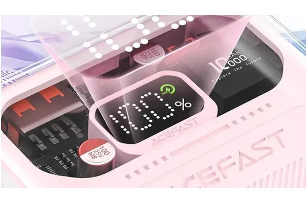Powerbank Acefast Sparkling 10000mAh 30.0W różowy