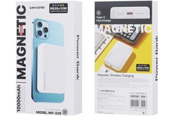 Powerbank WEKOME WP-329 10000mAh 20.0W biały