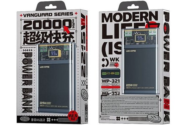 Powerbank WEKOME WP-321 20000mAh 22.5W czarny