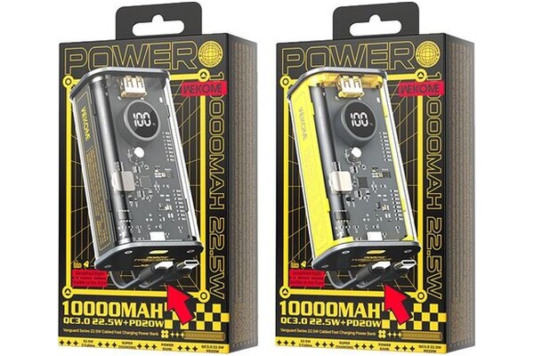 Powerbank WEKOME WP-345 10000mAh 22.5W czarny