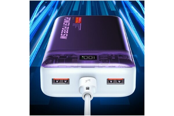 Powerbank WEKOME WP-351 20000mAh 22.5W biało-fioletowy
