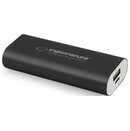 Powerbank Esperanza Hadron 4400mAh czarny