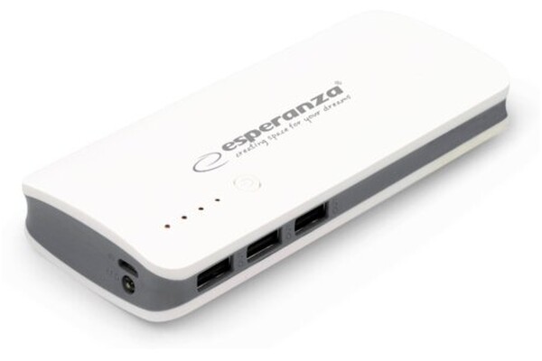 Powerbank Esperanza Radium 8000mAh 10.0W Biało-szary