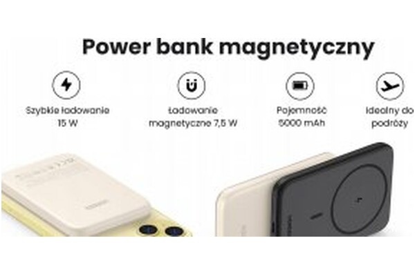 Powerbank UGREEN MagSafe 5000mAh 15.0W czarny