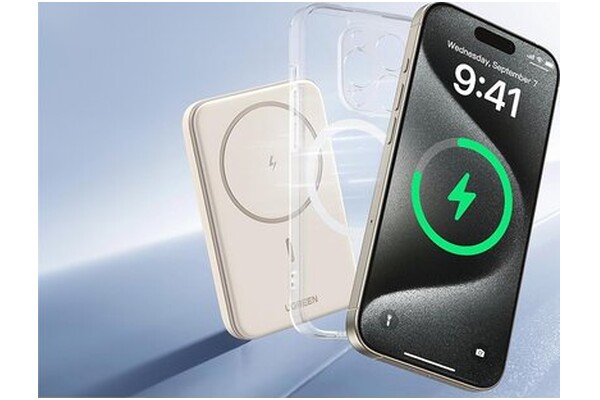 Powerbank UGREEN PB560 MagSafe 5000mAh 15.0W beżowy