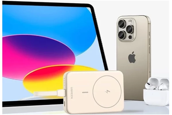 Powerbank UGREEN PB760 MagSafe 10000mAh 20.0W różowy