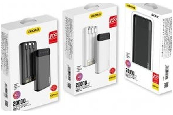 Powerbank Dudao K6 Pro+ 20000mAh 10.0W czarny