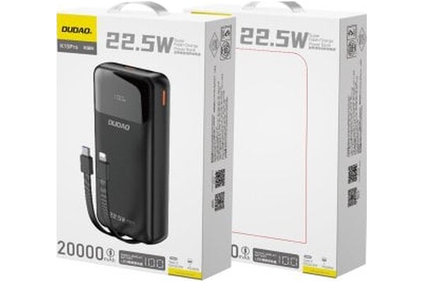 Powerbank Dudao K15 Pro 20000mAh 22.5W czarny