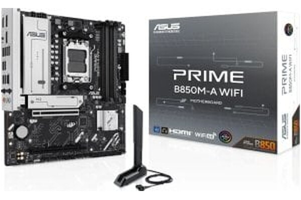 Płyta główna ASUS B850M-A Prime WiFi Socket AM5 AMD B850 DDR5 microATX