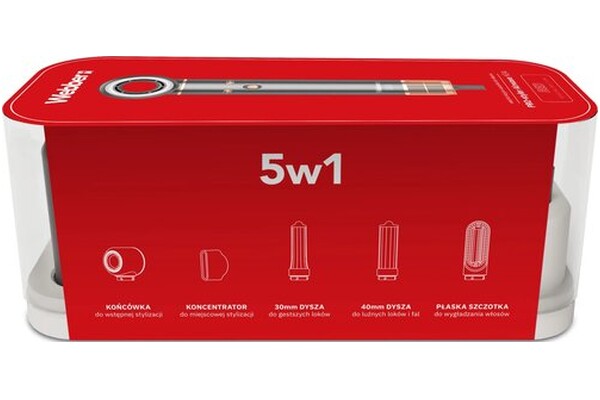 suszarko-lokówka WEBBER HD4 1300W kolor Szaro-czerwony