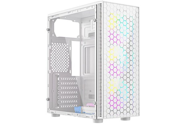 Obudowa PC Gembird CCCFC500W Fornax 500 Midi Tower biały