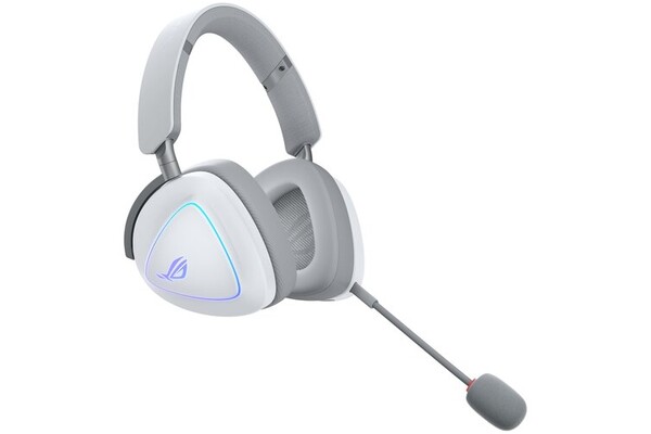 Słuchawki ASUS ROG Delta Nauszne Bezprzewodowe Biało-szary