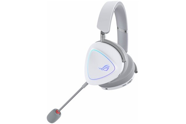 Słuchawki ASUS ROG Delta Nauszne Bezprzewodowe Biało-szary