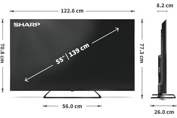 Telewizor Sharp 55HP6 55" 4K Ultra HD