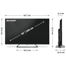 Telewizor Sharp 43HP6 43" 4K Ultra HD