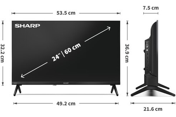 Telewizor Sharp 24HE2 24" HD Ready