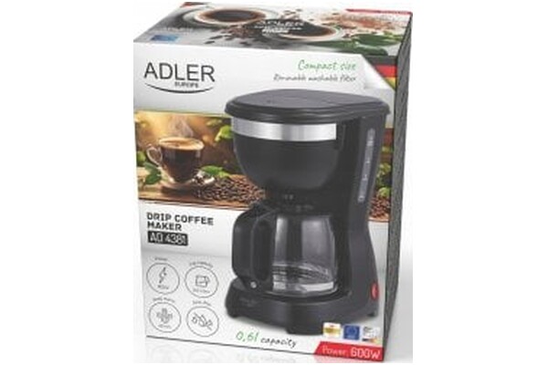 Ekspres Adler AD4381 Przelewowy czarny